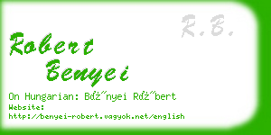 robert benyei business card